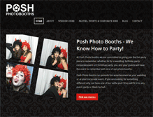 Tablet Screenshot of poshphotobooths.com
